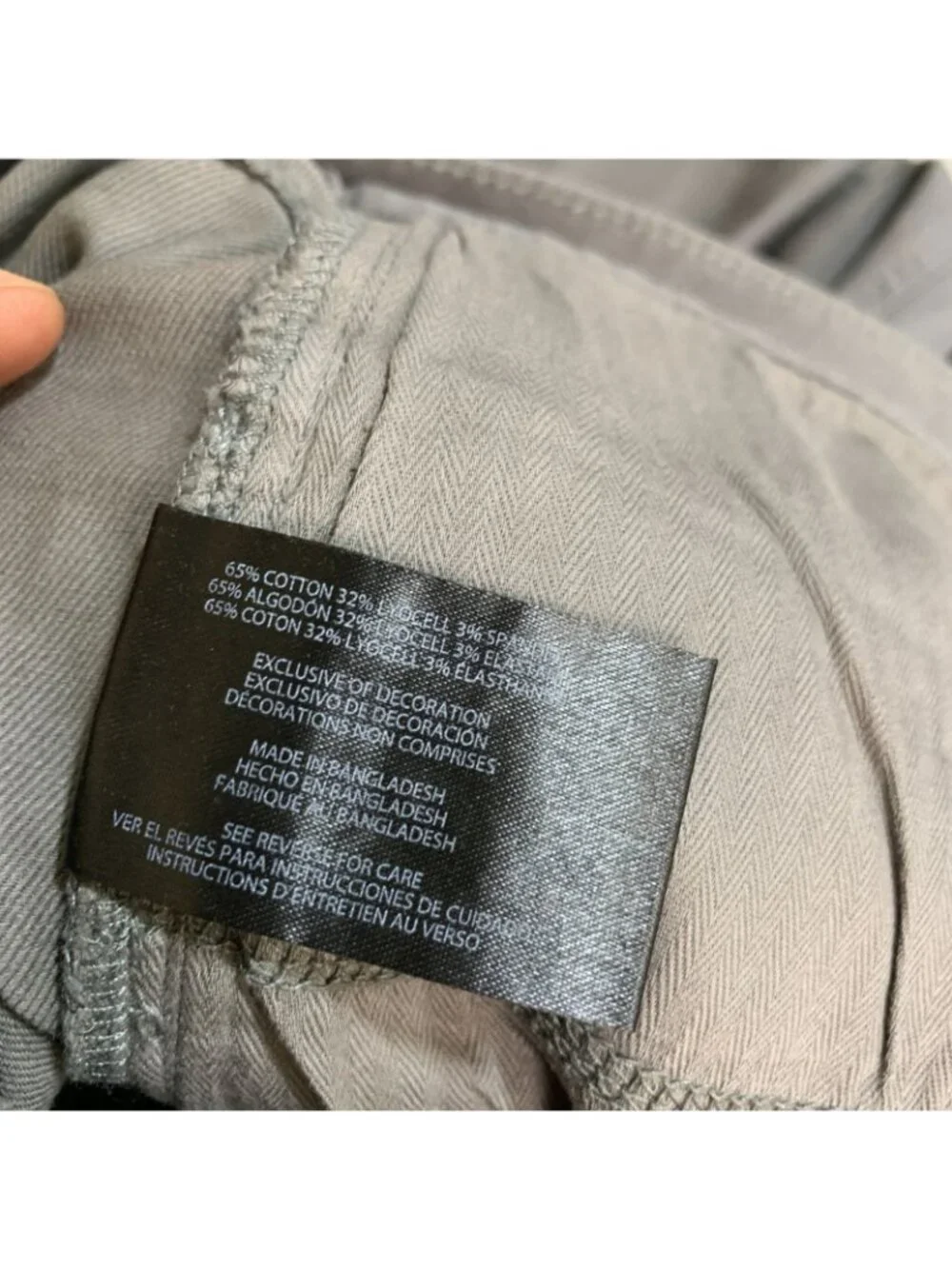 NWT Banana Republic Men's Size 30x29 Gray Slim Fit 5-Pocket Twill Chino Pants